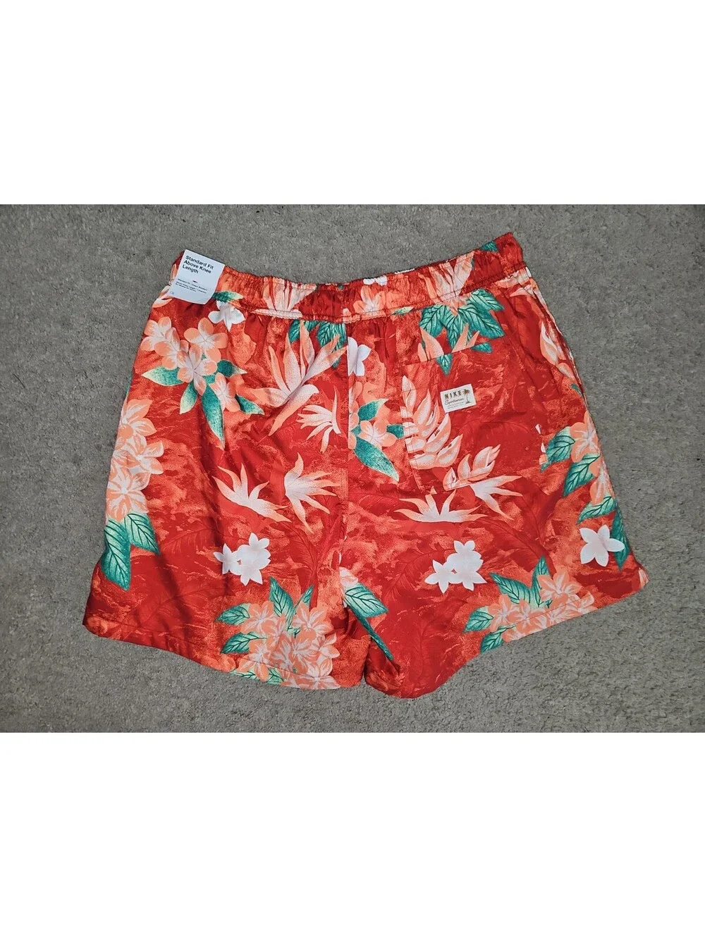 Nike Club Flow 6” Swim Shorts Floral HV4610-846 Pockets Drawstring Men’s Large